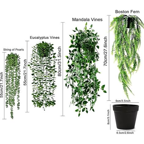 Plante Artificielle Tombante Plantes Pot Bureau (1/4)