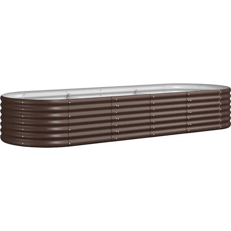 Maison Exclusive - Hochbeet Verzinkter Stahl 224x80x36 cm Braun (1/5)