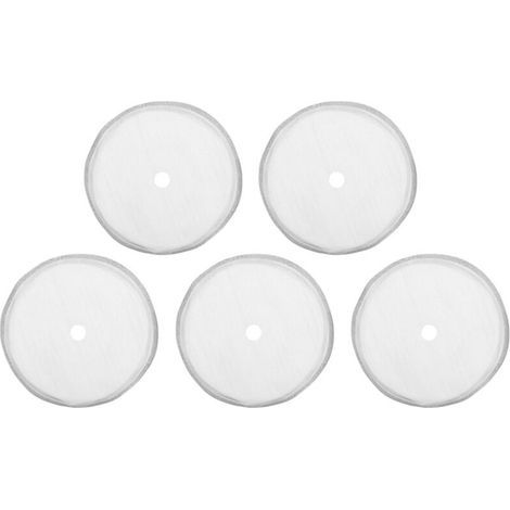 Replacement stainless steel filter screen, 80 mesh, 5 pieces, for 350ml French press coffee maker (1/5)