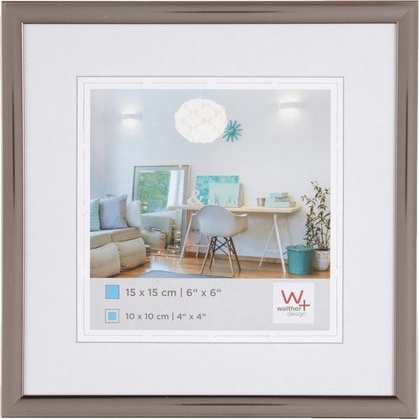 Cadre photo acier 15 x 15 cm Lifestyle Cadre en plastique KV150D (1/5)