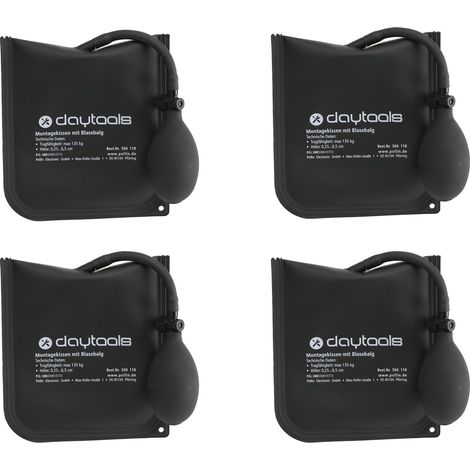 DAYTOOLS Coussin de montage avec soufflet, max. 135 kg, lot de 4 (1/5)