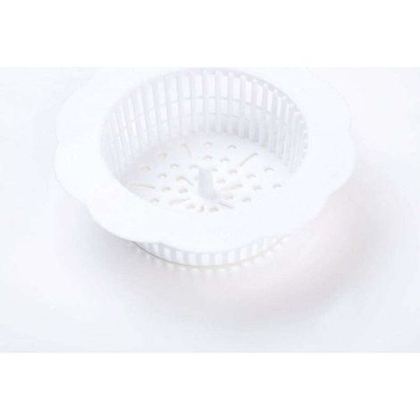 Siphon de sol pour zone sèche et humide siphon de sol de douche en plastique filtre à cheveux de salle de bain cuisine siphon de sol évier salle de bain blanc (1/5)