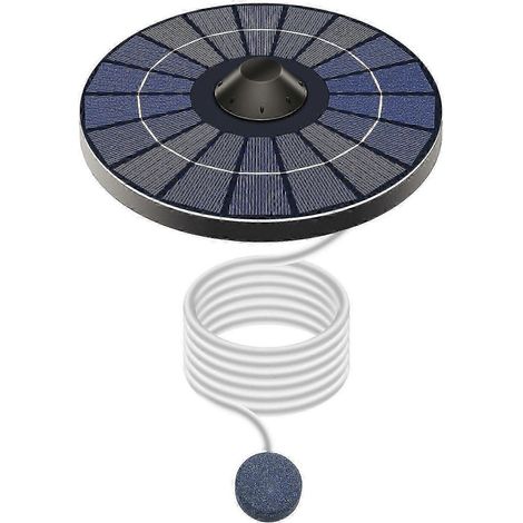Pompe d'aération flottante à énergie solaire, idéale pour les petits bassins à poissons, une solution d'oxygénation écologique pour les bassins. (1/5)