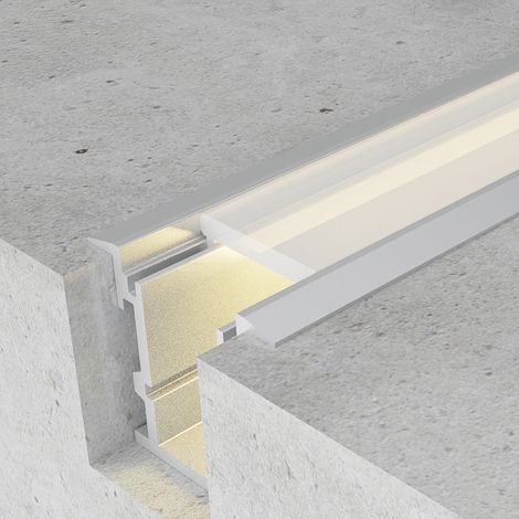 Profilé aluminium Tih - 2 mètres Aluminium - Ledme - LM3811 (1/3)