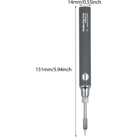 Kit de fer à souder sans fil, mini fer rechargeable par USB, stylo de soudage portable basse tension 5 V, 3 outils de réglage de la température pour petits projets, réparation d'appareils ménagers, br (1/5)