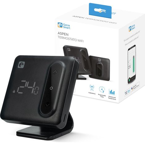 Termostato Wi-Fi Intelligente per Caldaia e Riscaldamento, con Adattatore, Misuratore di Consumo, Controllo Tattile, Rilevamento Finestre Aperte, Controllo tramite App e Voce, Alexa/Google (1/5)