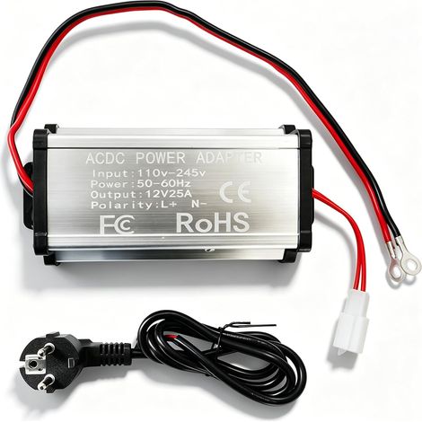 Convertisseur de tension 220 V vers 12 V, adaptateur d'alimentation AC/DC, transformateur, adaptateur secteur pour chauffage à air diesel tout-en-un de 5 kW, 8 kW, pour garage, camping-car et (1/5)