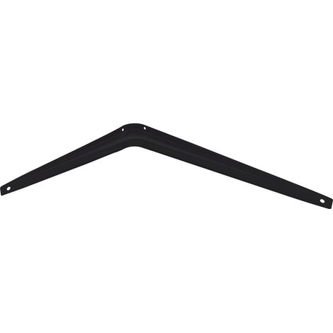 Stahlkonsole starr 185x245mm - Regalträger Metall schwarz, Tragkraft 17,5kg