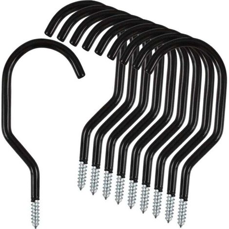 Lot de 10 crochets de rangement robustes en acier inoxydable pour vélo (1/4)