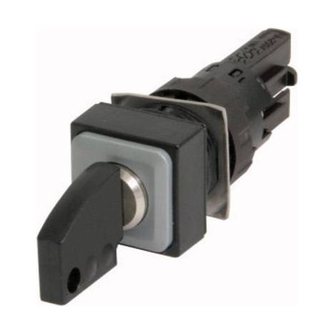 Bouton à clé 3 positions noir à accrochage EATON Q18S3R-A6 (1/2)