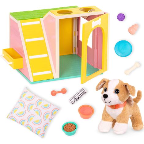 Niche et Chiot Lollie, Maison du Chien avec Accessoires (1/5)