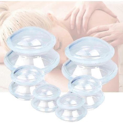 Ensemble de ventouses de 6 tailles pour massage myofascial professionnel en studio et à domicile. Ventouses en silicone à forte aspiration pour un massage myofascial efficace.
