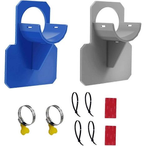 Lot de 2 supports de fixation pour tuyaux de piscine hors sol, accessoires pour piscines hors sol, avec collier de serrage. (1/5)
