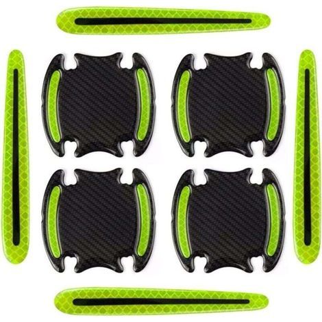 pegatinas para manijas de puertas de coche, protectores de bordes de puertas de coche, película protectora de pintura universal para varios vehículos. (1/4)