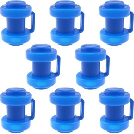 Cache-Poteaux Trampoline - Embouts Tubes Filet Sécurité - Plastique PP - Diamètre 25 mm - Lot de 8 (1/4)