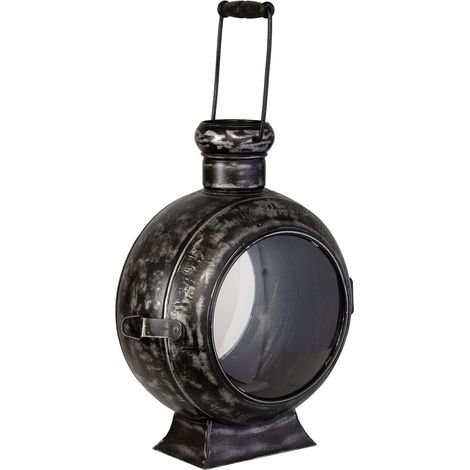 Candelabro de metal negro 29x21x40