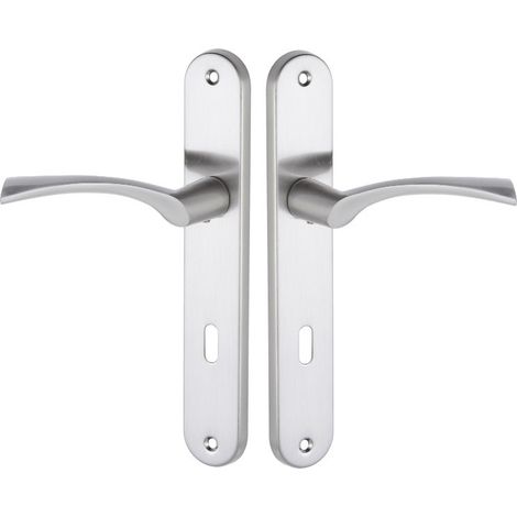 Griff an langer Platte NOA Satin 72 mm (1/3)