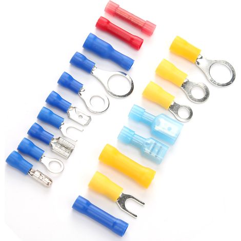 360 pièces de bornes électriques universelles en laiton, assortiment de fourches, kits de réparation de véhicules (1/5)