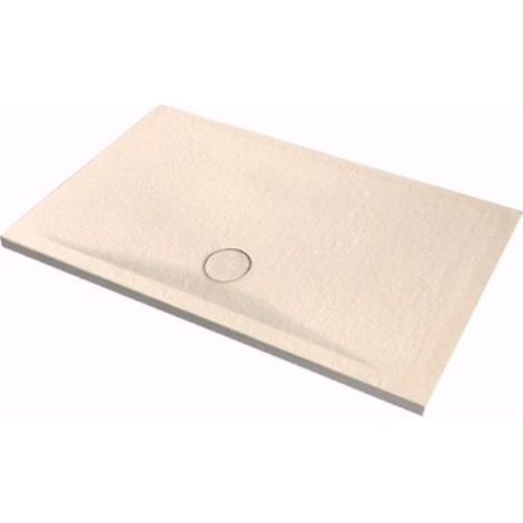 Piatto doccia 80x120 h.4 in ceramica beige Pietraceramica di (1/3)
