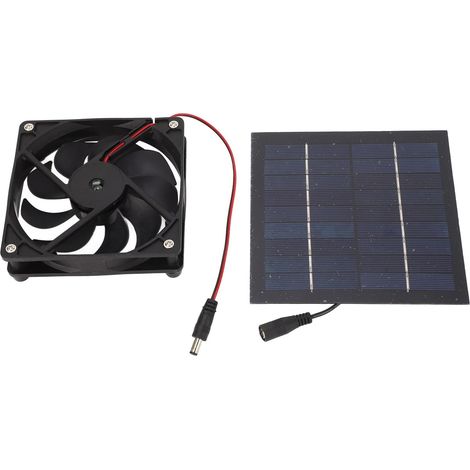 Kit de Ventilateur Solaire 50W avec Panneau Solaire Monocristallin pour Serre, Huh (1/5)