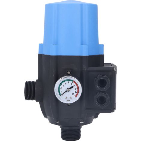 Wasserpumpen-Druckregler, wasserdicht, einstellbar, automatisch, blauer elektronischer Regler, 1,1 kW, 220–240 V (1/5)