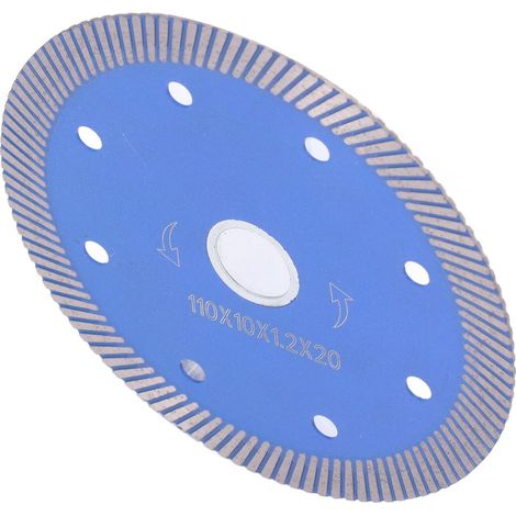 Lame de scie diamantée pour la découpe de carrelage en céramique, marbre, pierre, béton et tôle de fer fine 110 x 10 x 1,2 x 20 (1/5)