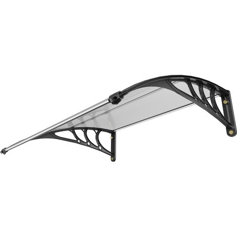 Mophorn 40" x 40" Fenster-Tür-Markisendach, UPF 50+ Polycarbonat. Schützt vor Sonne, UV, Regen und Schnee. Idealer Außenüberhang für Eingangstür und Fenster. Hohlplatte.