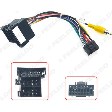 Câble d'alimentation compatible avec le système de navigation Android grand écran JAC Refine S2, câble de modification audio pour voiture 16 broches