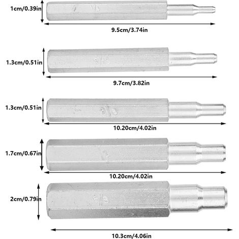 5 pièces Outil à évaser CT-193 pour tubes cuivre 1/4",5/16",3/8",1/2",5/8" - Matériel de plomberie professionnel (1/5)