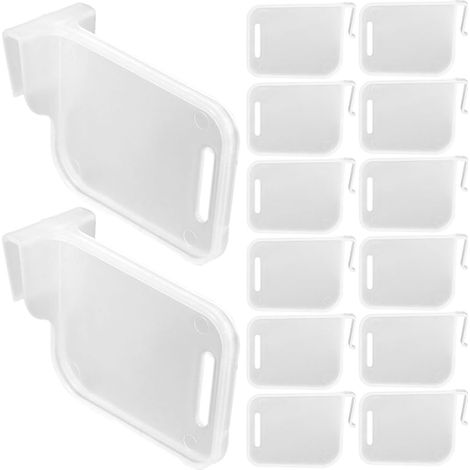 Organizzatore per frigorifero con 24 divisori regolabili in plastica bianca per ripiani, sportelli e cassetti - non sono necessari attrezzi. (1/3)