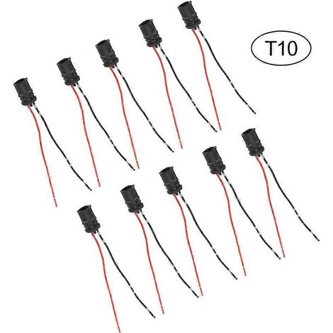 Lot de 10 douilles souples à brancher pour ampoules de voitures et de vélos