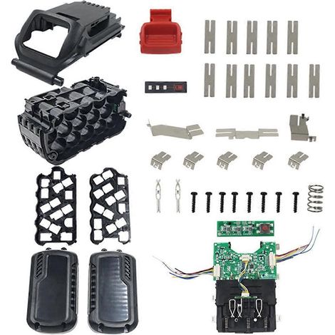 DCB609 Leiterplattenbausatz + Gehäuse für FlexVolt DCB612 schwarz 20V/60V (1/5)