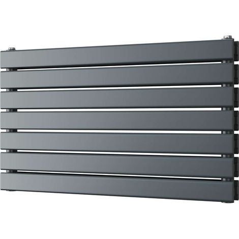 Typhoon Axis - Anthracite Horizontal Radiator H476mm x W800mm Double Panel