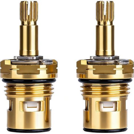 Bobine en laiton (lot de 2), compatible avec les robinets de cuisine et de salle de bain de norme américaine 994053-0070A/994053-0070A/H. Bobine de remplacement universelle. (1/5)