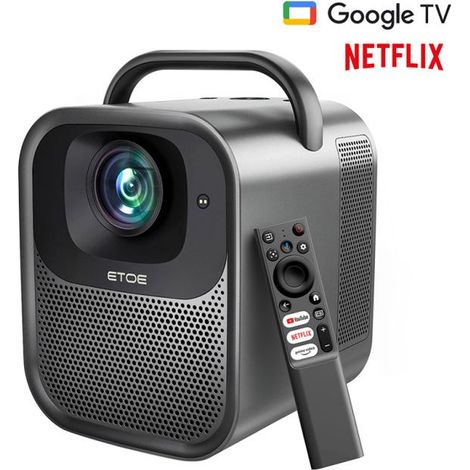 Filiyano – Projecteur ETOE Seal Pro - 1000 ANSI - Résolution native 1080p - Compatible Google TV - Mise au point automatique - Correction automatique (1/5)