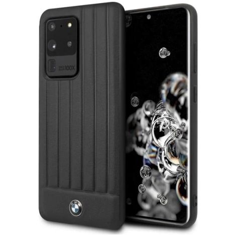 Coque rigide BMW Signature noire pour Samsung Galaxy S20 Ultra