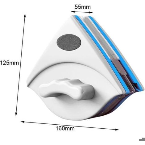 Lave Vitre Magnetique - Double Face - Pour Vitres Epaisseur 3 A 8 Mm - Fenetres Portes Coulissantes Miroirs Parois Douche - 1 Piece (1/4)