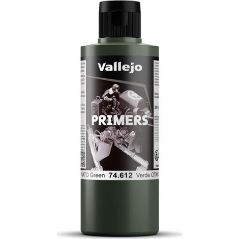 Vallejo - Colore per modellini, primer per poliuretano, 200 ml, verde (NATO green) (1/4)