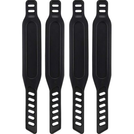 Cinghie di fissaggio regolabili in gomma per pedali – Set da 4, larghe 4,1 cm, compatibili con cyclette e home gym.