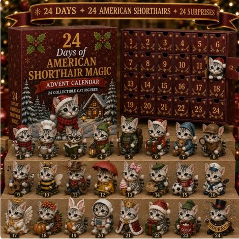 Nouveau CALENDRIER DE L'AVENT 2026 Sky Dart Battle : Calendrier surprise Chat Chef de Culte en Rouge, Style C -
