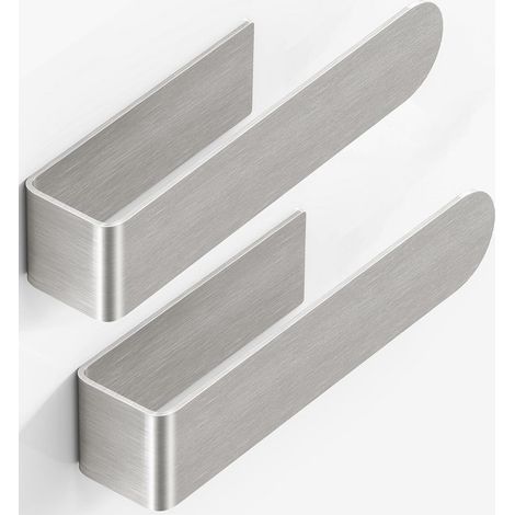 2er-Set selbstklebender Handtuchring ohne Bohren aus Edelstahl für Badezimmer und Küche, 23 cm