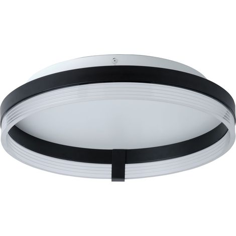 OSRAM Plafonnier LED Decor Circle, Acrylique Noir, 400mm, 25W, 1350lm, CCT 3000-6500K, CLICKCCT (1/5)