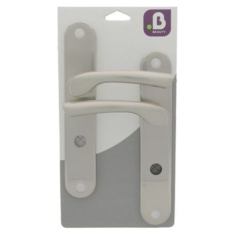 Poignées de Porte Océane Nickel Mat B BEAUTY Entraxe 195mm