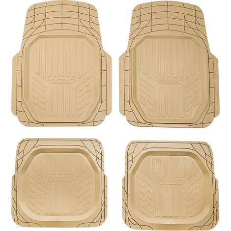 Tapis de Sol de Voiture Imperméable pour Dacia Bigster 2024-2025 caoutchouc Beige 4 pcs (1/5)