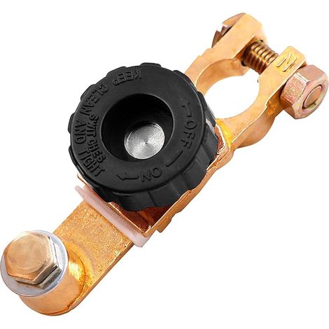 Disjoncteur de batterie 12 V - 12 V - Interrupteur de batterie - Pour voiture, camion, bateau - Cuivre