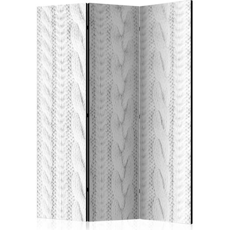 Paravento - White Knit [Room Dividers] - 135x172 (1/4)