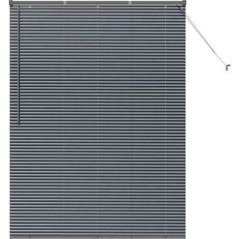 Maison Exclusive - Persianas venecianas Manual Gris oscuro 175 x