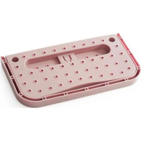 Étagère à Chaussures 4 Couleurs, Organisateur d'étagère de Support de Rangement de Chaussures Mural en Plastique, pour Porte de Placard, 27,9 x 14,5 x 2 cm (Rose) (1/5)