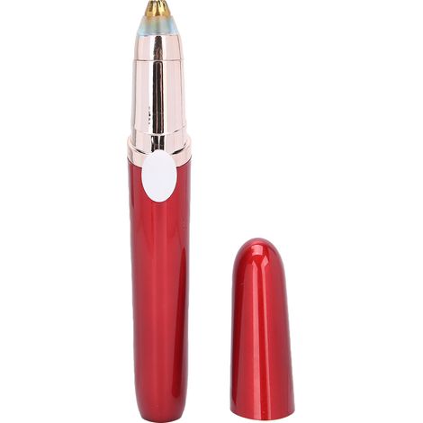 Tondeuse à sourcils USB indolore, rasoir électrique pour l'épilation des sourcils du visage pour femmes, rouge. (1/5)