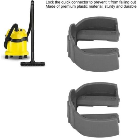 2Pcs Connecteurs Rapides de Clip C, Clip C de Remplacement de Déclencheur de Nettoyeur Haute Pression pour Karcher K2 K3 K7 Déclencheur de Nettoyeur Haute Pression de Voiture(Gris) (1/3)